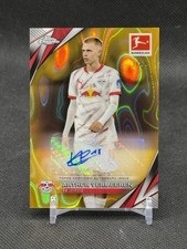 2024-25 Topps Chrome Bundesliga Gold Lava Auto /50 ARTHUR VERMEEREN RB LEIPZIG