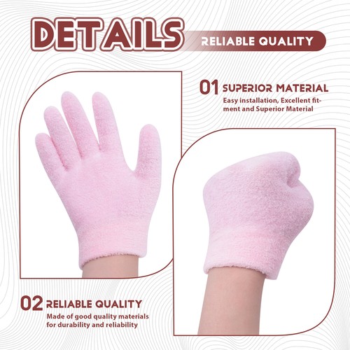 Feuchtigkeit Spendende Handschuhe mit Gel GefüTterter Baumwoll Handschuh mi3709 - Bild 5 von 7