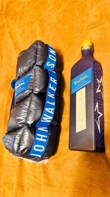 Johnnie Walker Blue Label Ice Chalet Perfect Moment Puffer Cross Body Bag Bottle