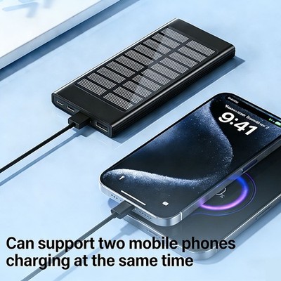 900000mAh Solar Power Bank Portable Charger External Battery Pack For Cell Phone