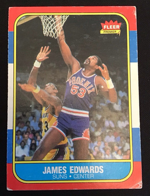 1986-87 Fleer Premier James Edwards #29 of 132 Base Phoenix Suns