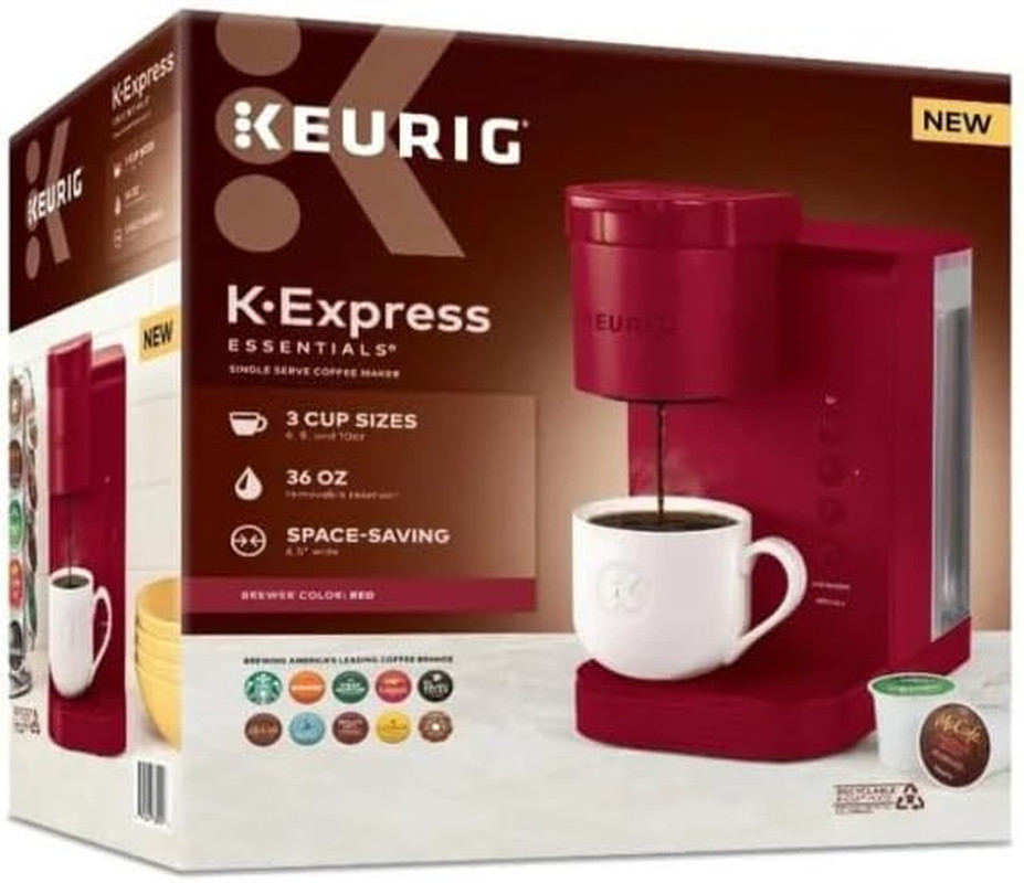K-Express Essentials Single Serve K-Cup Pod Coffee Maker with 45Oz Reservoir Fas thumbnail 5