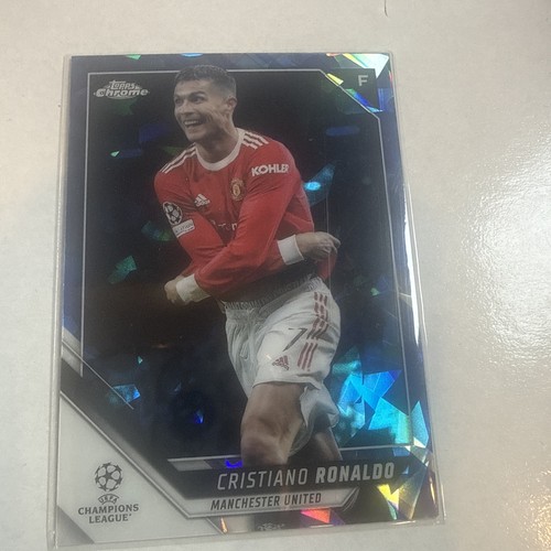 Cristiano Ronaldo #10 2021 Topps Chrome Sapphire UEFA Champions League card
