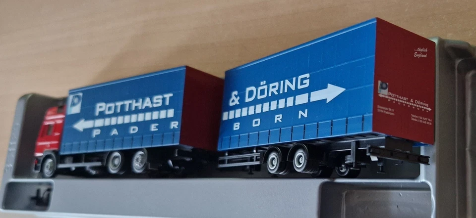 Herpa Exclusive MAN F2000 Vorfahrt biga centinato 1:87 OVP - Immagine 3 di 4