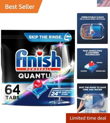Quantum - 64ct - Dishwasher Detergent - Powerball - Ultimate Clean & Shine - ...