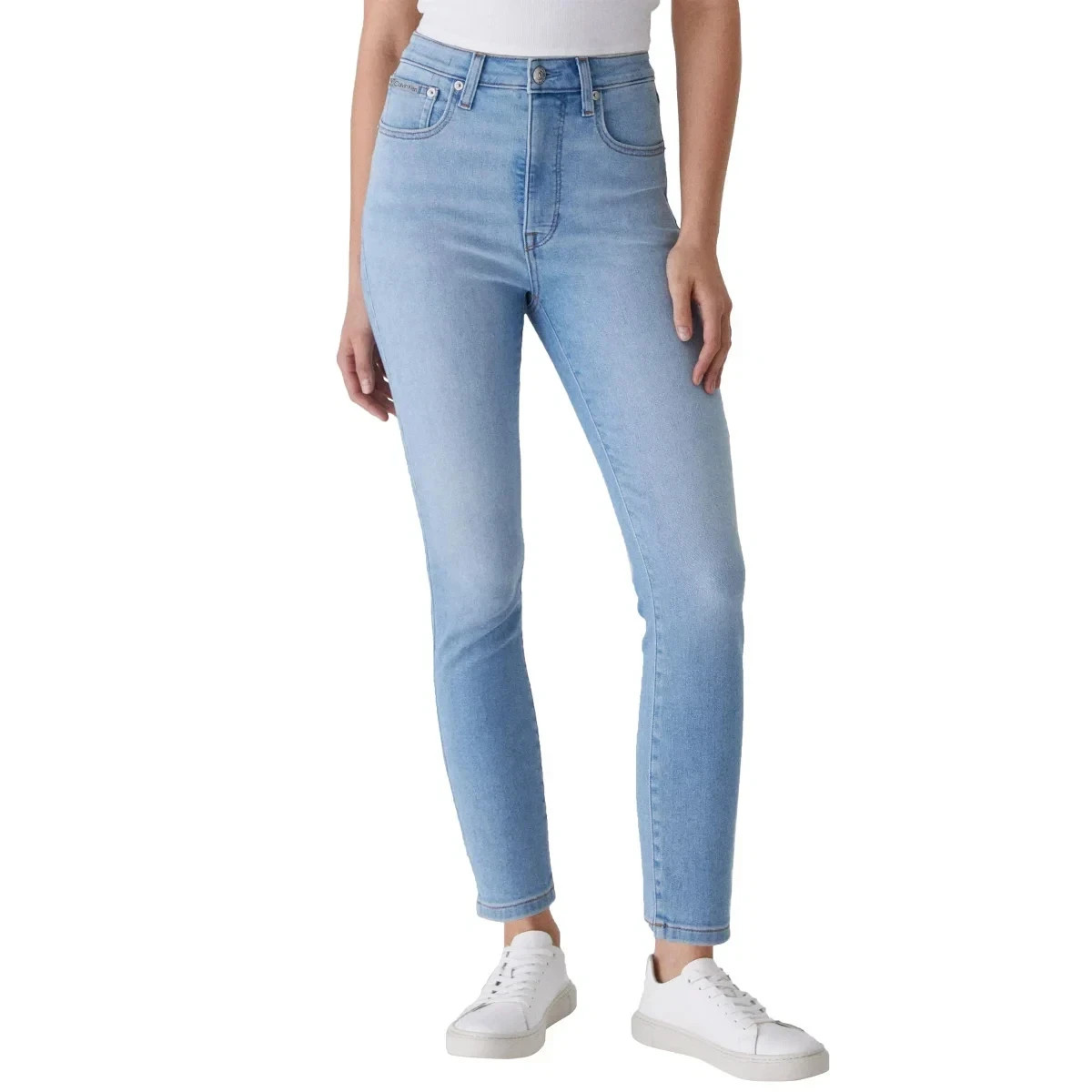 Calvin Klein Women's High-Rise Skinny Ankle Jeans, Light Blue, Size 8/29