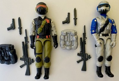 Steel Brigade x2 SKY PATROL & NIGHT FORCE 100% Comp Black Major GI Joe cobra