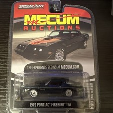 GREENLIGHT MECUM AUCTIONS 1979 PONTIAC FIREBIRD T/A BLACK 1/64 SCALE 37140-F