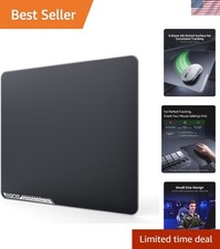 Luxury White Tempered Glass Mouse Pad with Smooth Surface for Gaming