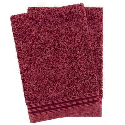 Lot de 2 Gants de Toilette pour Le Bain 15x22 cm, 100% Coton, Doux, Résistant - Photo 1/4