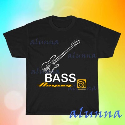New AMPEG Amps Bass Amp Guitar Men's Black T-shirt Funny Size S to 5XL