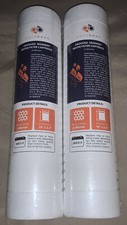 2 Pack Grooved Sediment 5 Micron Water Filters Cartridge 2.5" x 10"