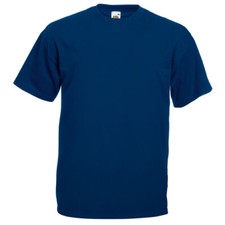 Image of 5 PACK MEN'S FRUIT OF THE LOOM PLAIN 100% COTTON BLANK T SHIRT TEE'S T-SHIRT NEW