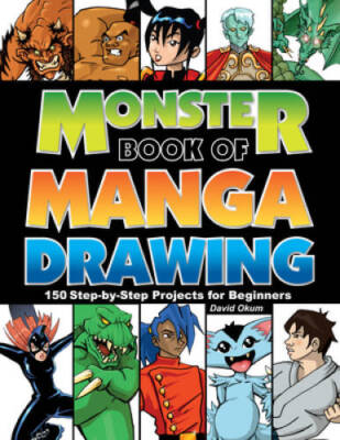 Monster Book of Manga Drawing: 150 Step-by-Step Projects for Beginners - GOOD