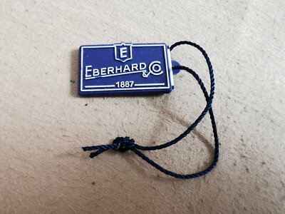 Eberhard & co.Vintage Blue Plastic Tag for Limited Edition Ref. 31070 CP Newolds
