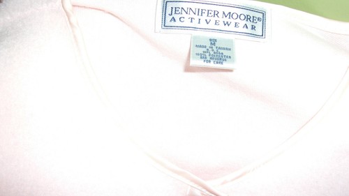 Jennifer Moore Activewear Light Pink Button-Up Sweater/BEAUTIFUL/Med./EXCELLENT - 第 3/5 張圖片