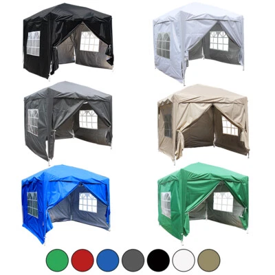 AMYONLINE 2.5x2.5m Outdoor Pop Up Gazebo Garden Party Marquee Tent with 4 Leg Weights Bags