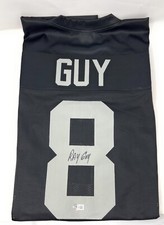 Hall Of Fame Ray Guy Autographed Custom Jersey Oakland/Los Angeles Raiders #8
