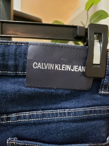Calvin Klein Boys Blue Solid Cotton Pull On Belt Loops Skinny Leg Jeans Size 8 - Picture 8 of 15