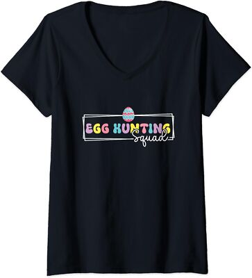 Egg Hunt Squad Hunting Season Funny Easter Day Ladies' O-Neck Tshirt