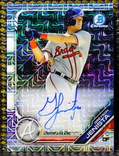 GREYSON JENISTA  ---  2019 BOWMAN CHROME MEGA BOX AUTOGRAPH REFRACTOR    #BMAGJ 