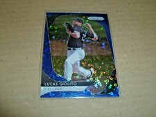 2020 Panini Prizm Blue Donut Circles Lucas Giolito Chicago White Sox #55/199