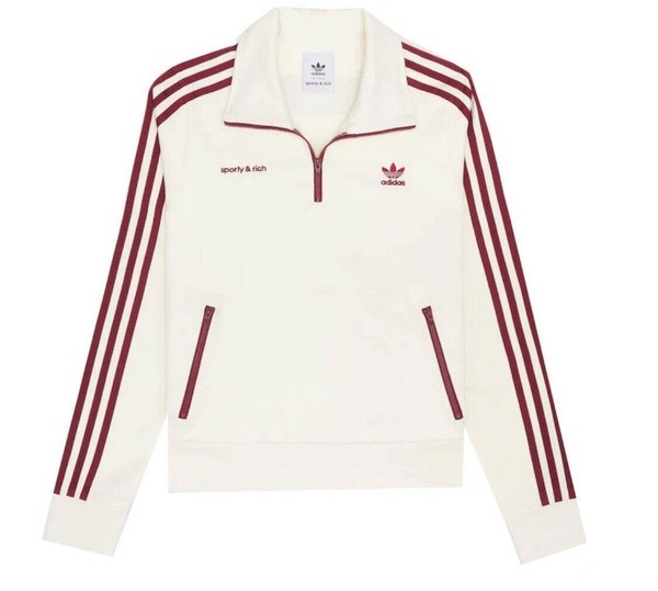 adidas sporty and rich TT track top jacket white size XS