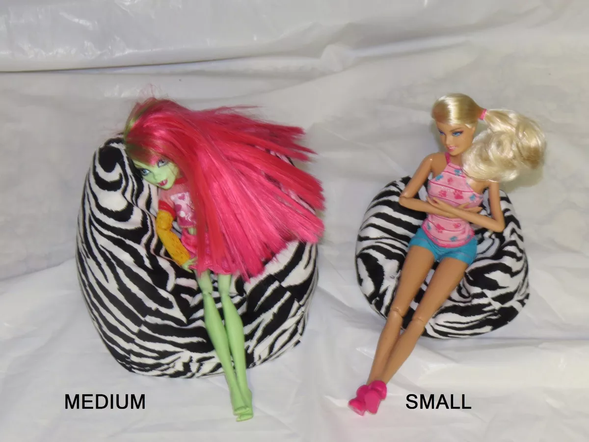 BARBIE OR BABY DOLL bean bag beanbag chair fits most baby dollsto