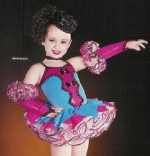 Child XS Circus Jester Tutu Dance Ballet Costume Jazz