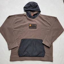 Under Armour UA Project Rock Hoodie Men's XL Brown/ Black Vet's Day Pullover