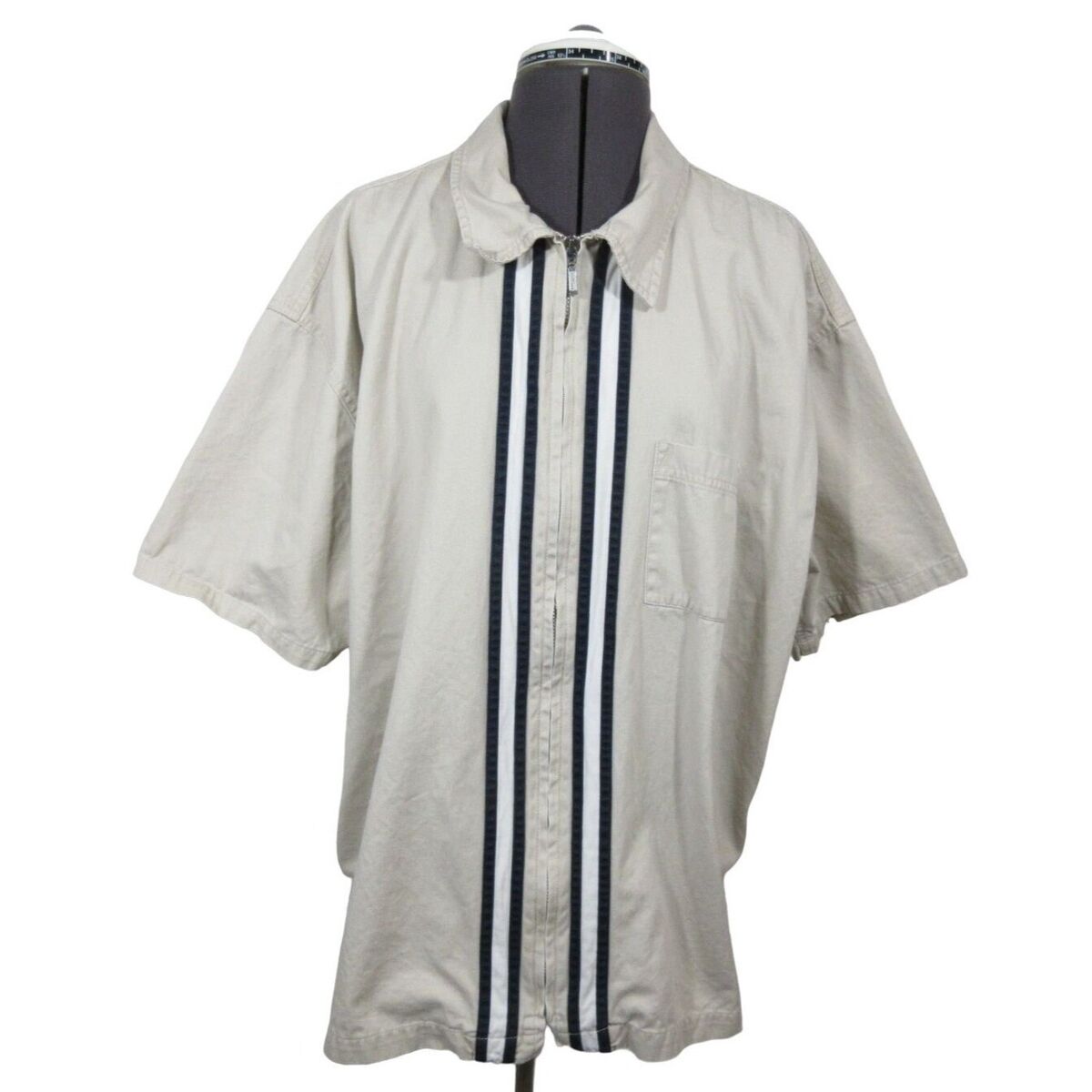 Vintage 90s Gap men's full zip front pocket short sleeve Vintage 90s Gap men's full zip front pocket short sleeve