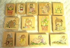 Stamps Happen Inc. Rubber Stamp Lot of 13 Cute Angels or Fairy by Linda Grayson