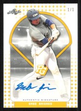 2018 Leaf Perfect Game GABE BRIONES AUTOGRAPH Blank Back Baseball card auto #1/1