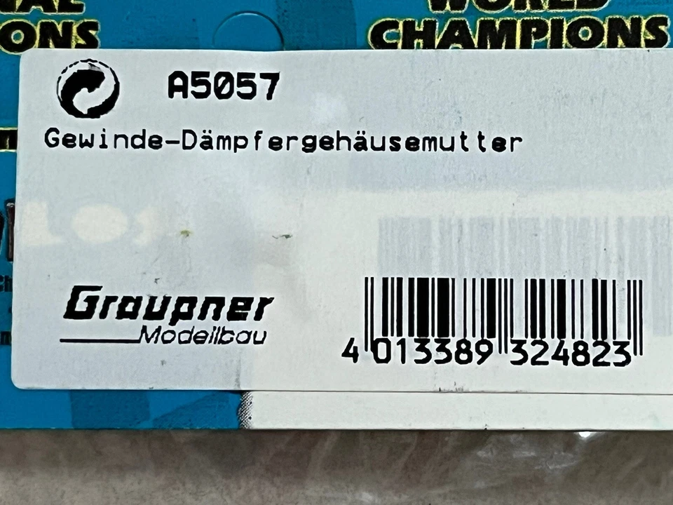 Team Losi A-5057 Losa5057 A5057 5057 Threaded Shock Nuts (4) Vintage XX XXT XXX - Bild 3 von 3