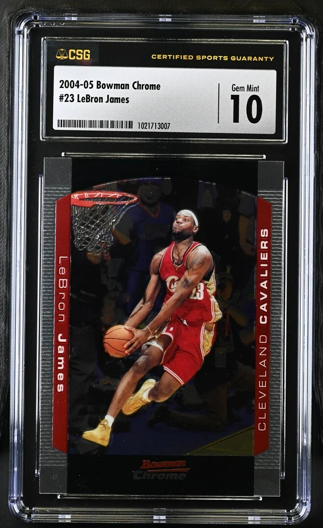 Bowman LeBron James 10 Graded Basketball Sports Trading Cards