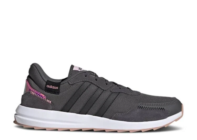Adidas Retro Run X Running Athletic Shoes FY8417 Womens Size 5  Gray/Black/Pink | eBay