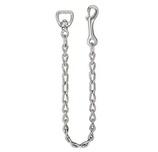 New Patriot Ropes 24" LEAD CHAIN for Horses, Nickel Plated Swivel Stud Chain 