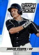 2013 Panini Prizm Perennial Draft Picks Blue Prizms #28 Jason Coats SN # 57/75