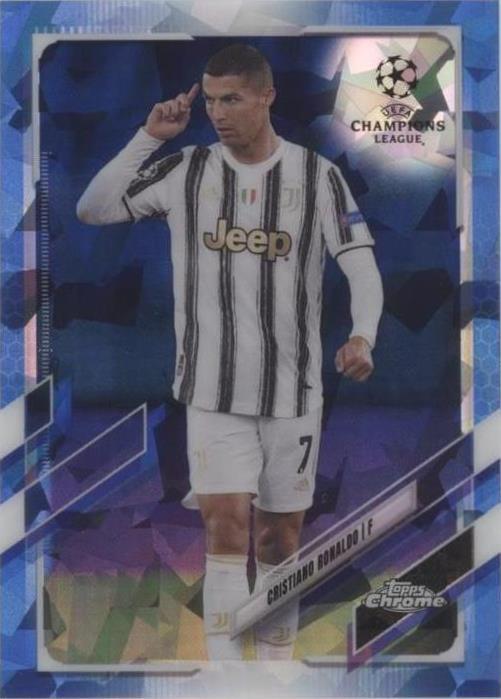 2020-21 Topps Chrome UCL Sapphire Edition Cristiano Ronaldo #100