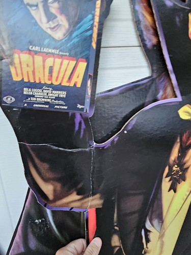 Universal Movie Monster Vintage Lifesize Cardboard Rare Set Of 4Wolfman Dracula - Picture 21 of 24