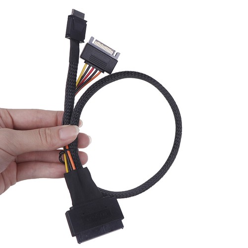 1PC OCuLink PCIe PCI-Express SFF-8611 X4 4i To SFF-8639 U.2 U.3 SSD Data Cable - Photo 5/13
