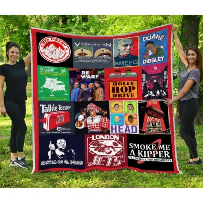 Red Dwarf Quilt, Red Dwarf TV Series Quilt Blanket