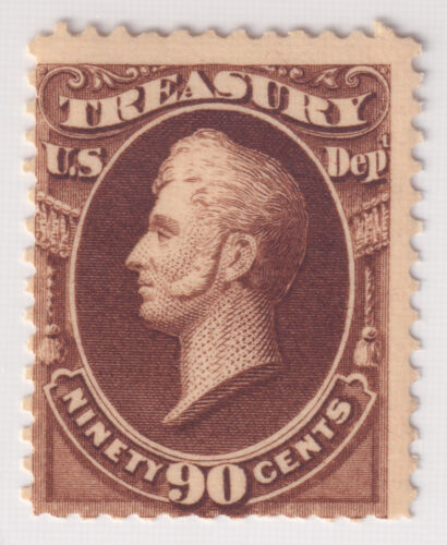 US Scott #O82 Official Dept. Of Treasury Oliver Perry 90c Stamp MOGVLH CV $475