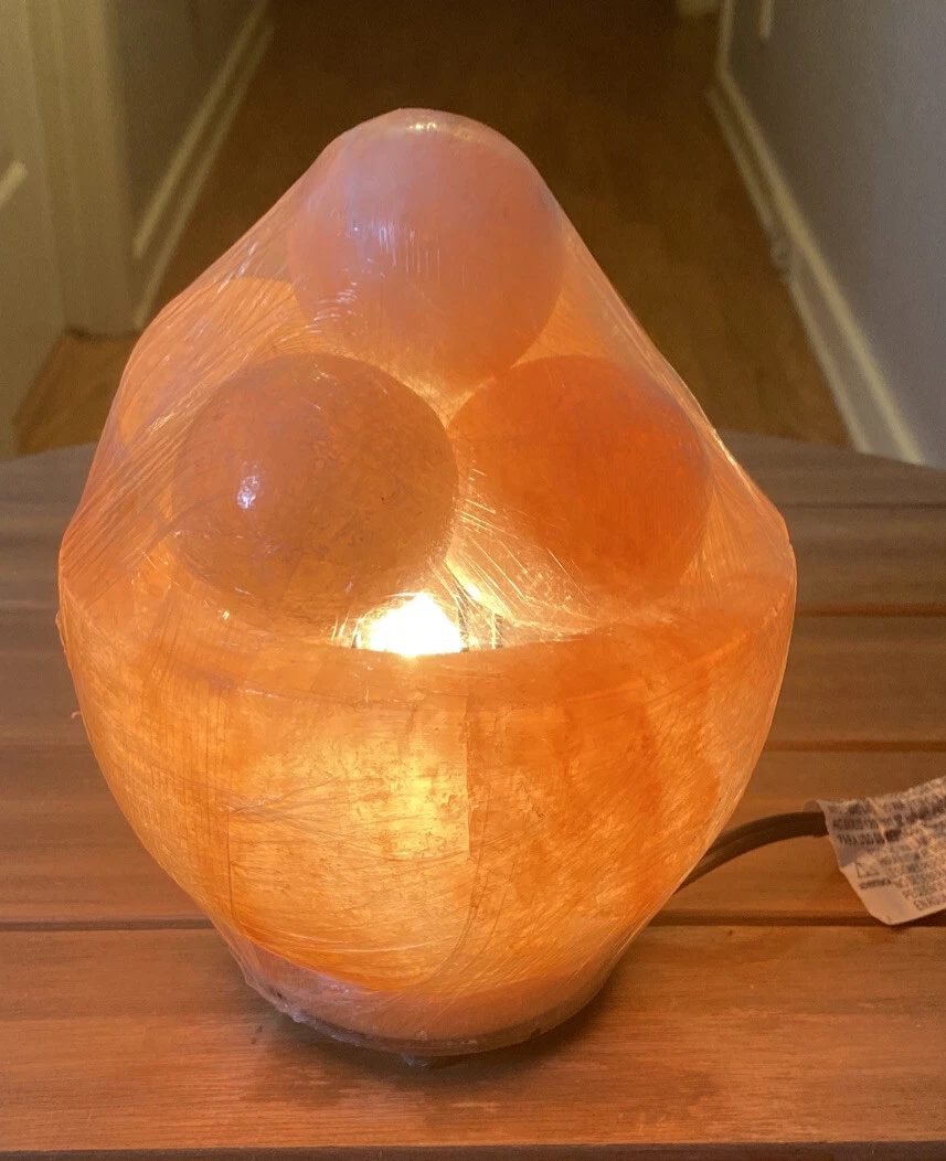 Himalayan salt bowl lamp 2024 with massage balls