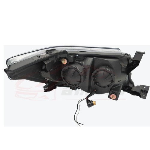 Pair Black Head Lights For Toyota HILUX 2011-2015 DRL HALO Projector Angel Eye - Picture 8 of 9