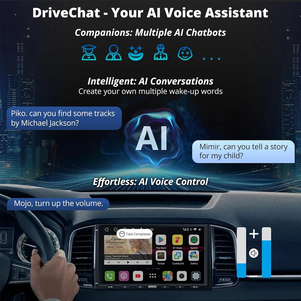 ATOTO S8MS 7" Autoradio 2Din Android 4+32G LTE 4G integrato 2Bluetooth aiChatGPT - Immagine 2 di 4