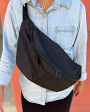 Extra Large Adjustable Crossbody Fanny Pack Oversized Hip Bag Shoulder Sack