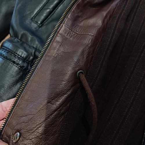 Vintage Torras Mens Leather 44 Jacket Spain Wool Cold Weather Business Travel - Picture 3 of 16