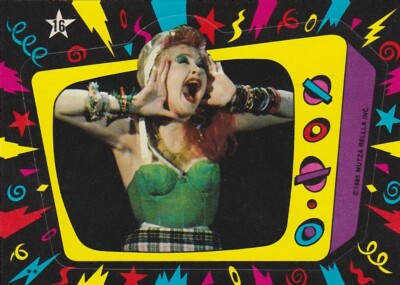1984 CYNDI LAUPER SINGLE STICKER TRADING CARD #16 MATTE BACK | eBay