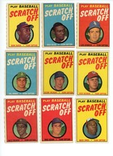1970 Topps Baseball Scratch Off COMPLETE SET (24) EX/MT Condition *NICE*